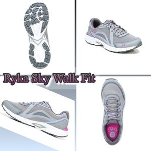 Women Ryka Sky Walk Fit Walking Shoe Size 11W FROST GRAY